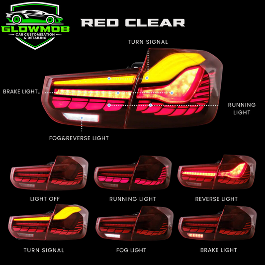 BMW 3 Series 6th Gen (F30 F80) OLED Tail Lights With Dynamic Welcome Lighting